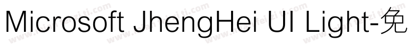 Microsoft JhengHei UI Light字体转换